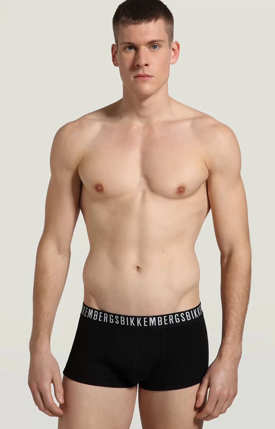 Boxers^Bikkembergs 2-pack Men's Boxers In Stretch Cotton black