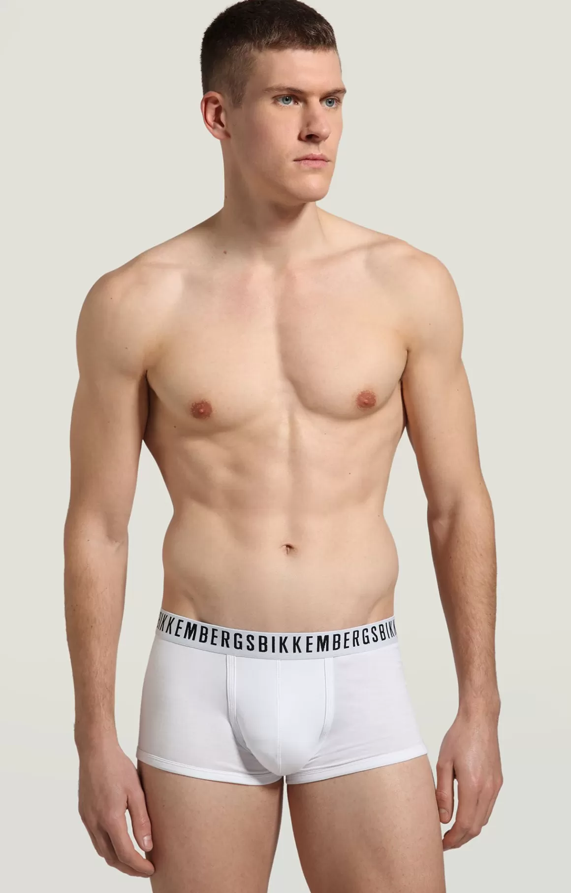 Boxers^Bikkembergs 2-pack Men's Boxers In Stretch Cotton white