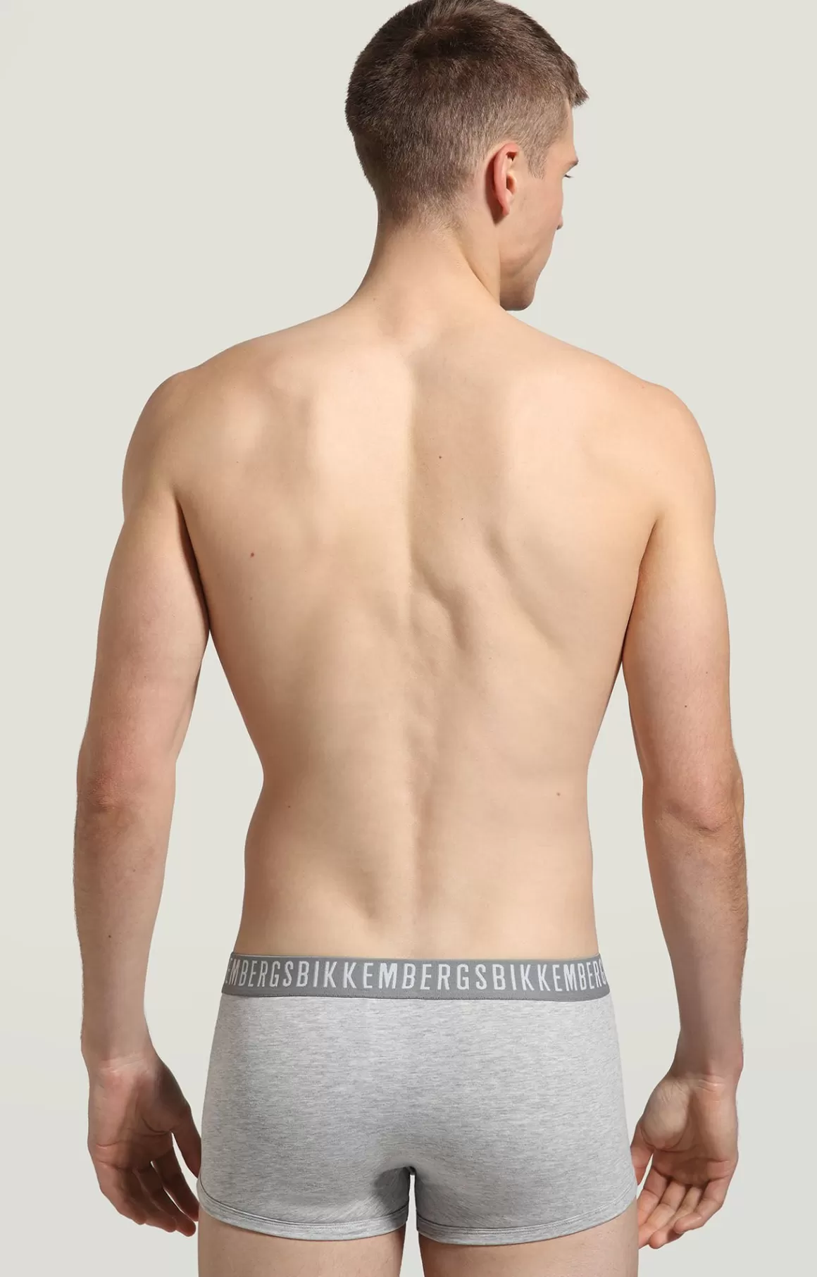 Boxers^Bikkembergs 2-pack Men's Boxers In Stretch Cotton grey melange