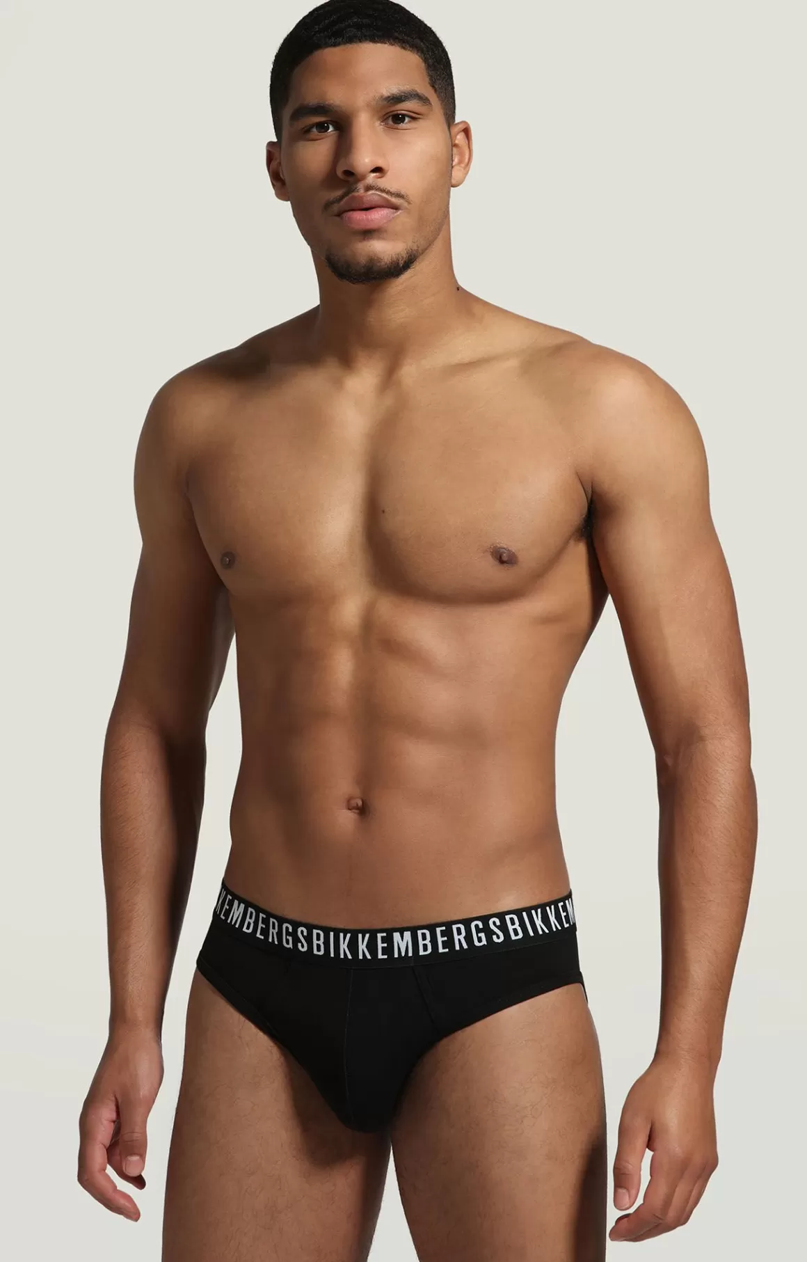 Slips^Bikkembergs 2-pack Men's Briefs In Stretch Cotton black