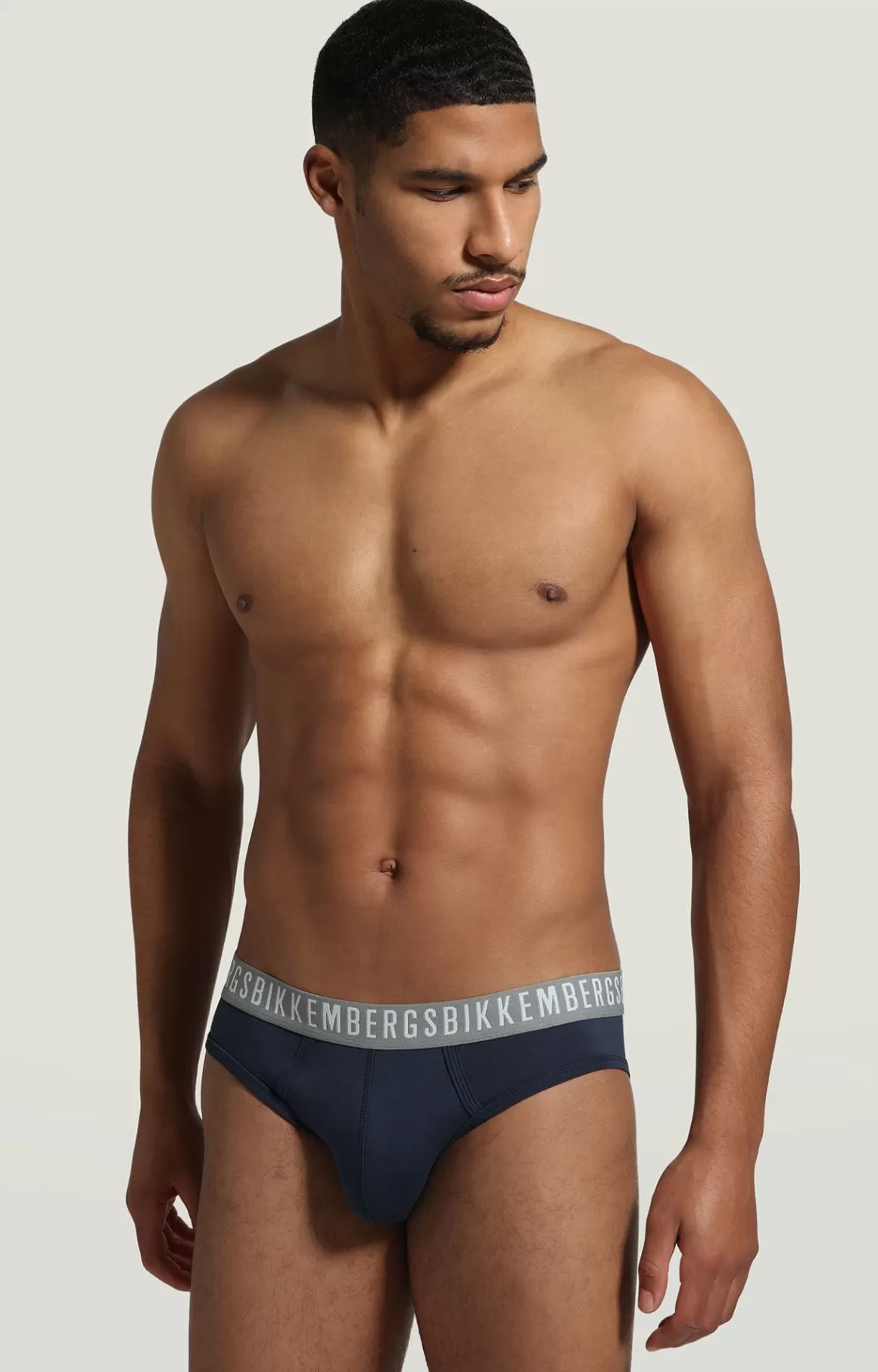 Slips^Bikkembergs 2-pack Men's Briefs In Stretch Cotton navy