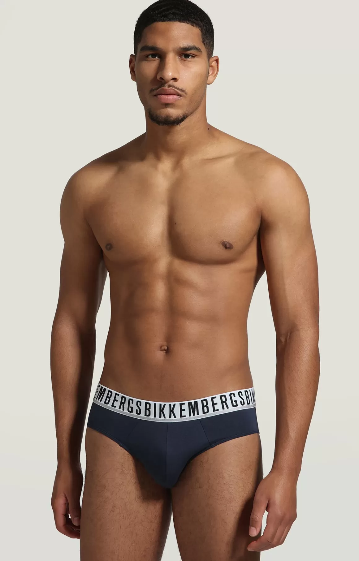 Slips^Bikkembergs 2-pack Men's Briefs In Stretch Cotton navy