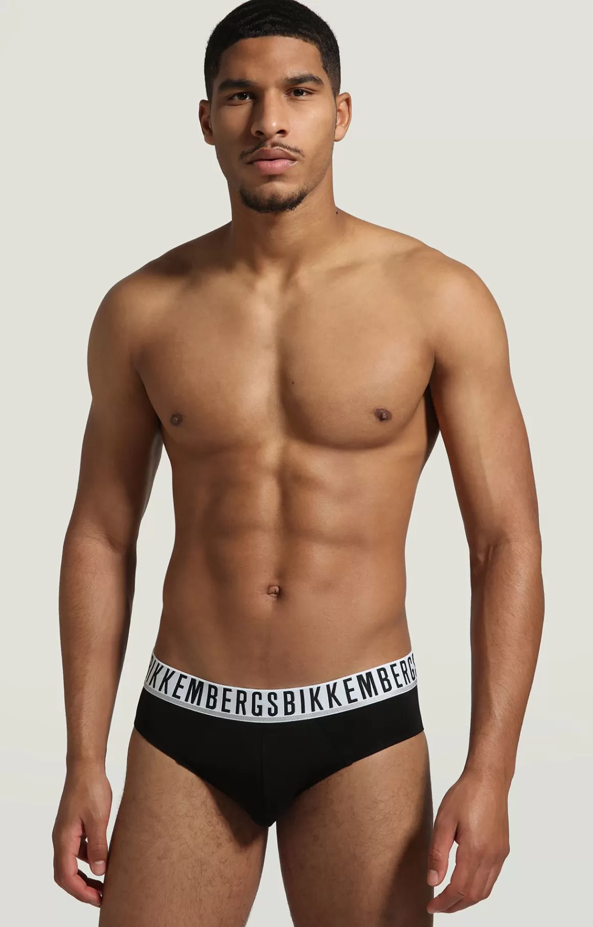 Slips^Bikkembergs 2-pack Men's Briefs In Stretch Cotton black