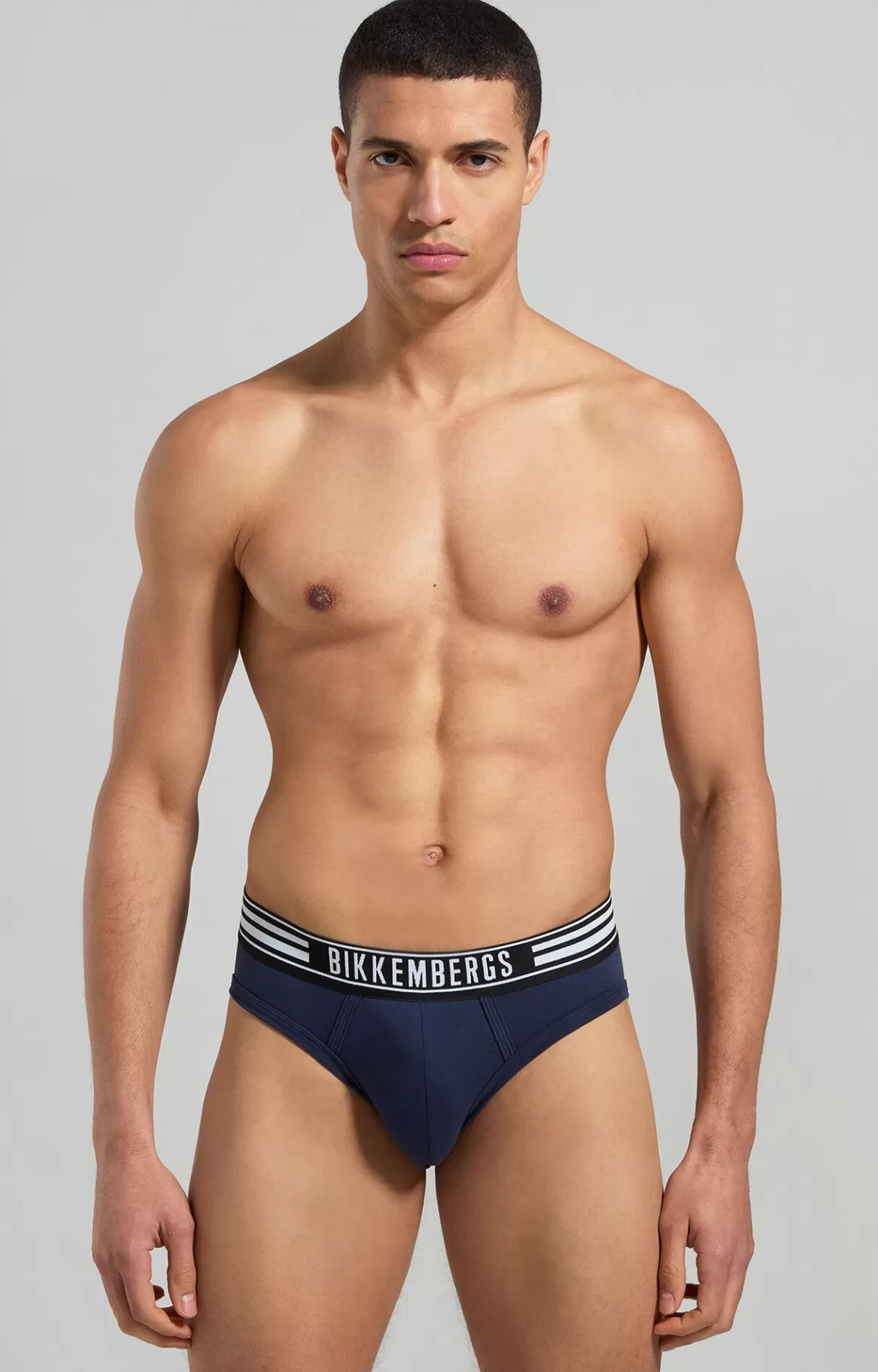 Slips^Bikkembergs 2-pack Men's Briefs With Striped Details navy