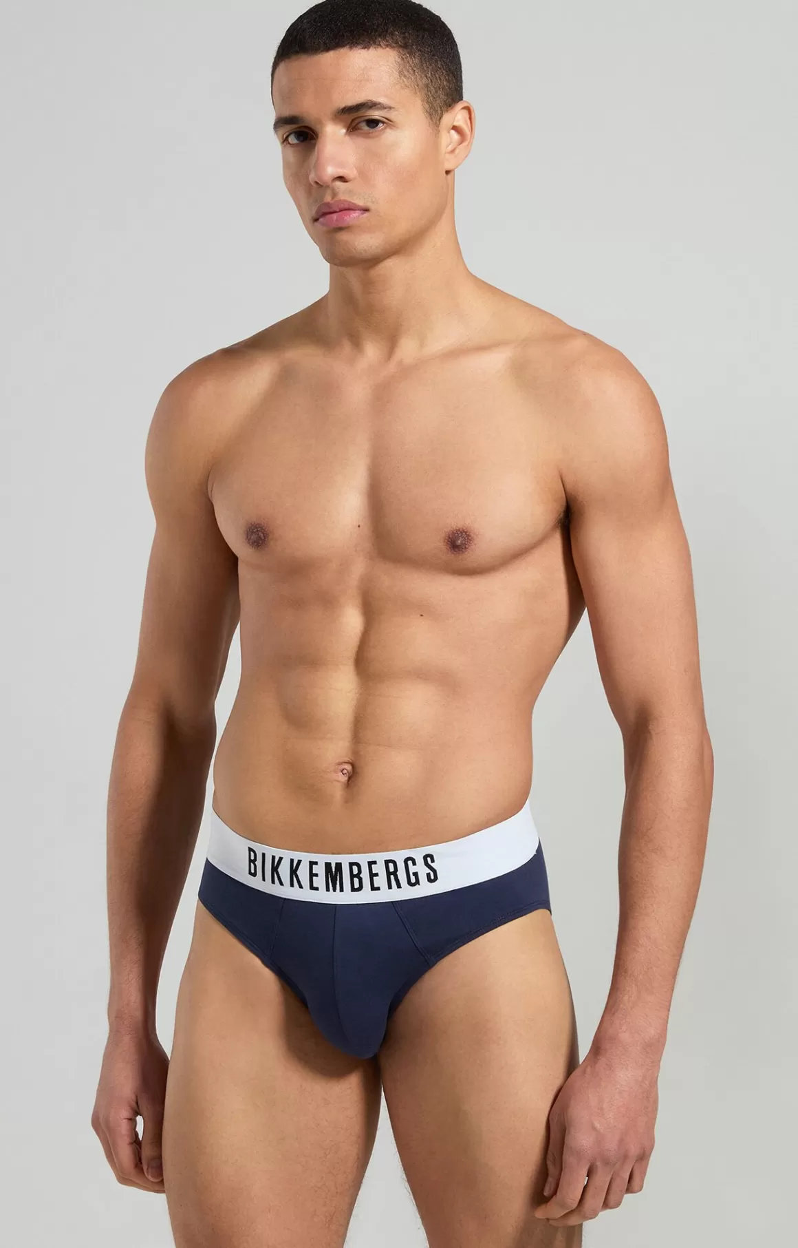 Slips^Bikkembergs 2-pack Men's High-waisted Men's Briefs navy