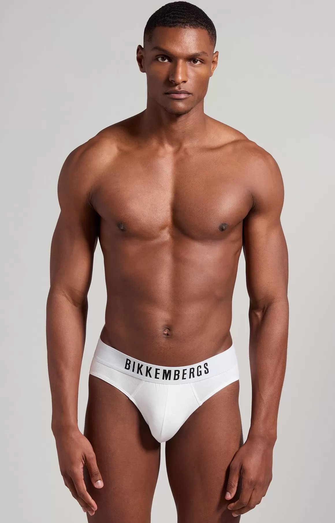 Slips^Bikkembergs 2-pack Men's High-waisted Men's Briefs white