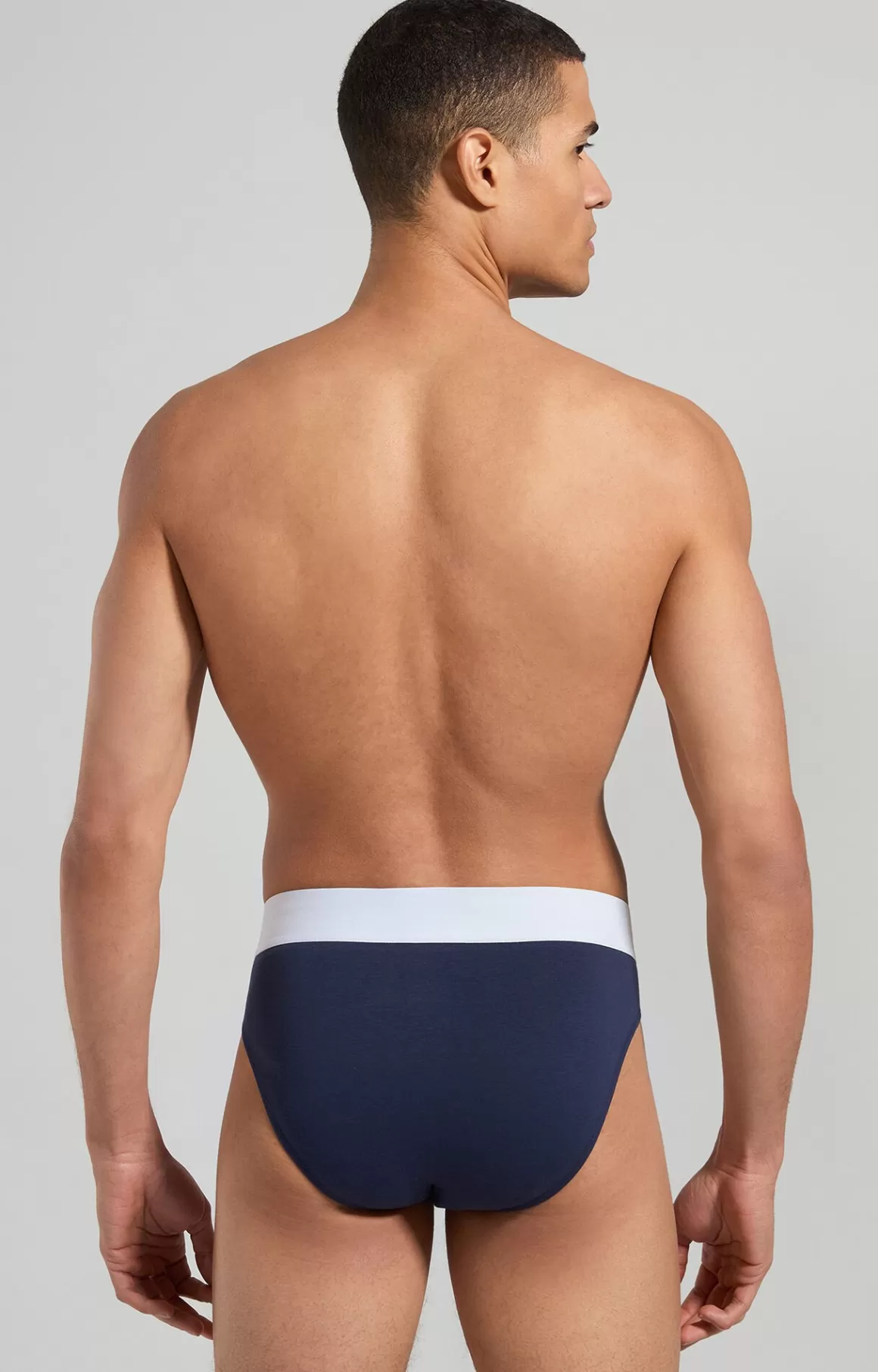 Slips^Bikkembergs 2-pack Men's High-waisted Men's Briefs navy