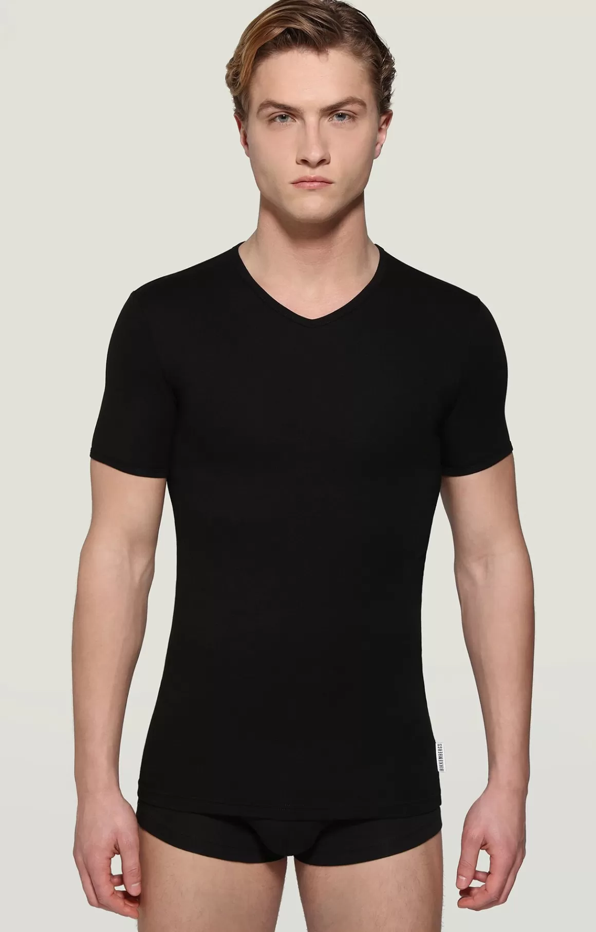 Undershirts^Bikkembergs 2-pack Men's V-neck Undershirt black