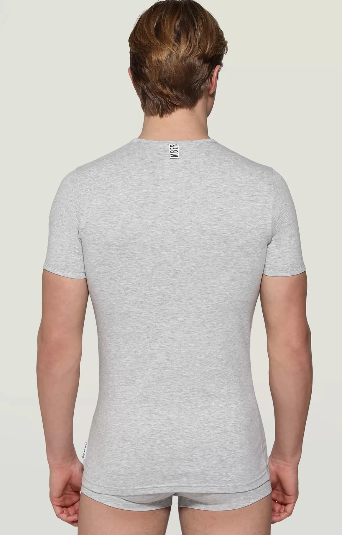 Undershirts^Bikkembergs 2-pack Men's V-neck Undershirt grey melange