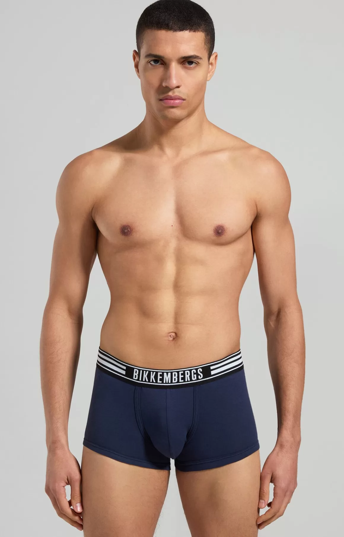 Boxers^Bikkembergs 2-pack Striped Men's Boxer Briefs navy