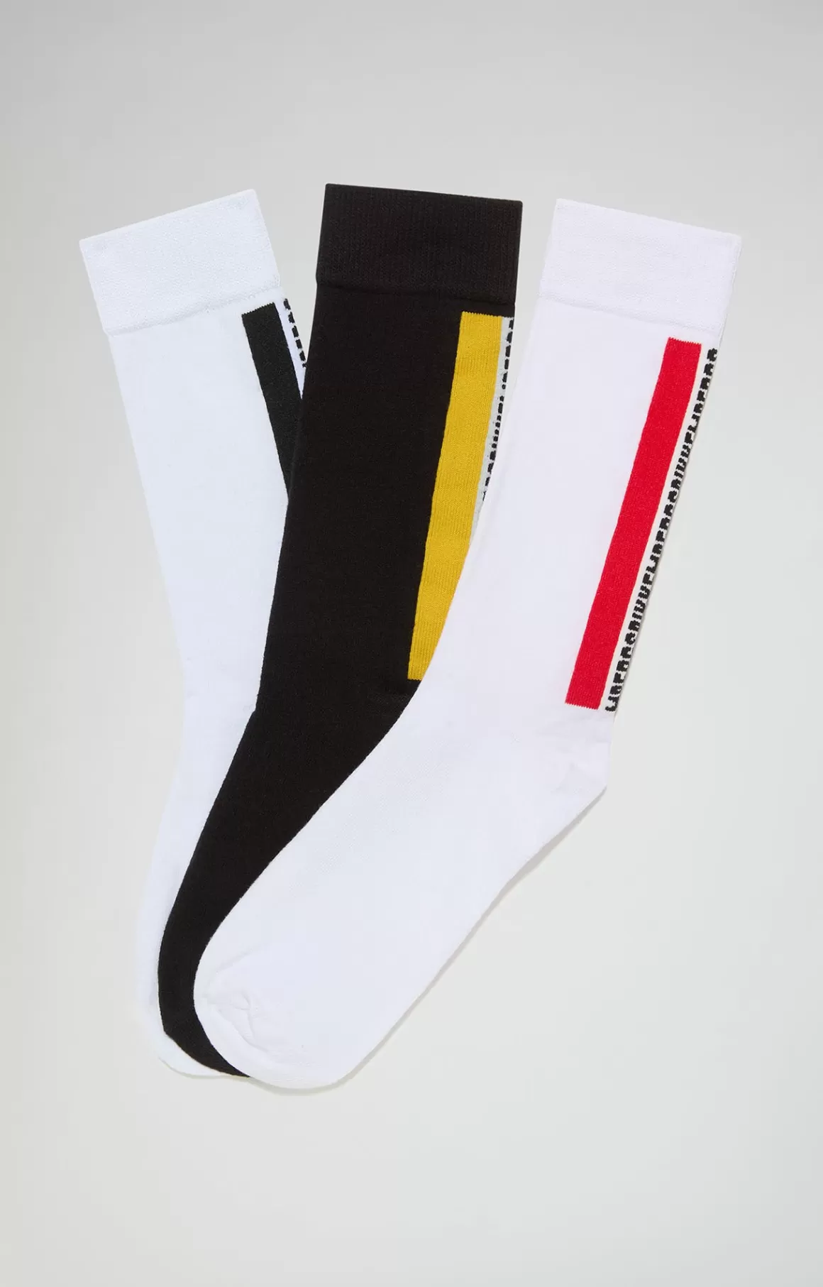 Socks | Socks^Bikkembergs 3-pack Unisex Athletic Socks - Contrast Band multicolor