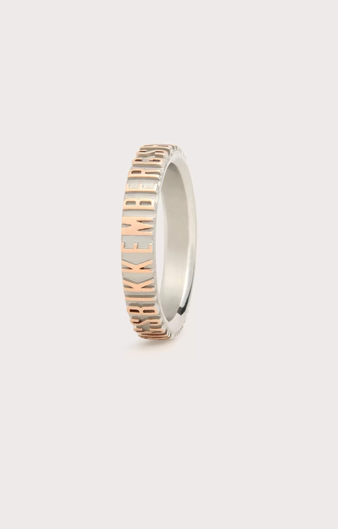 Jewellery^Bikkembergs Unisex Ring With Embossed Lettering 290