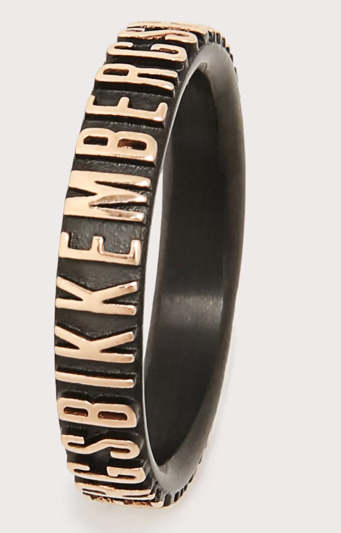 Jewellery^Bikkembergs Unisex Ring With Embossed Lettering 280