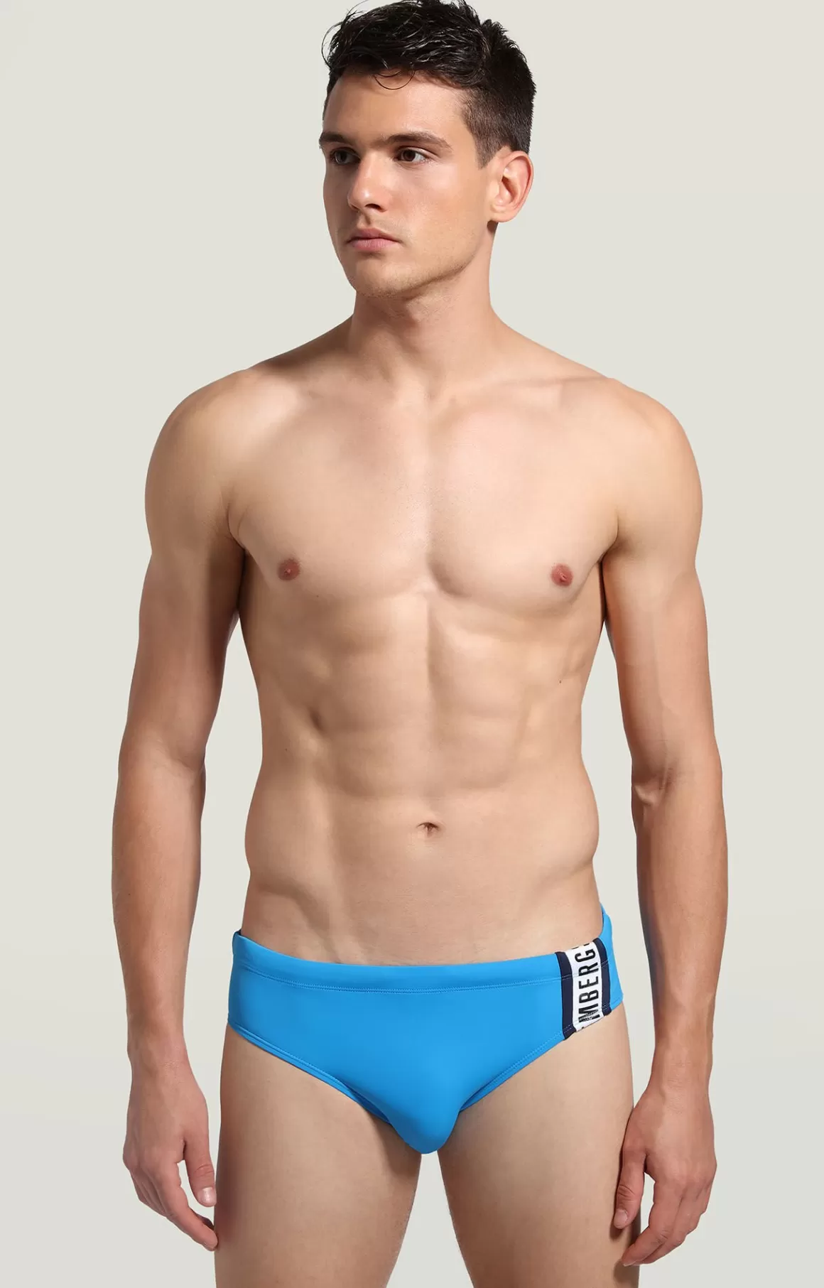 Slips^Bikkembergs Boys' Swim Briefs With Tape blue