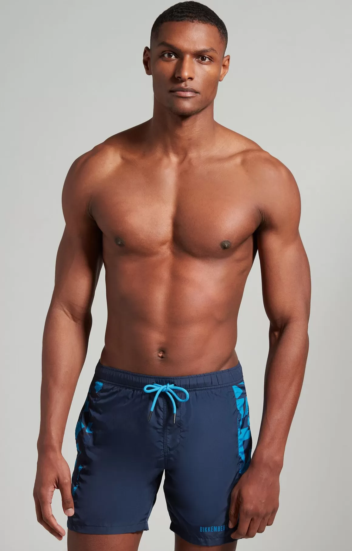 Shorts^Bikkembergs Camouflage Men's Boardshorts navy