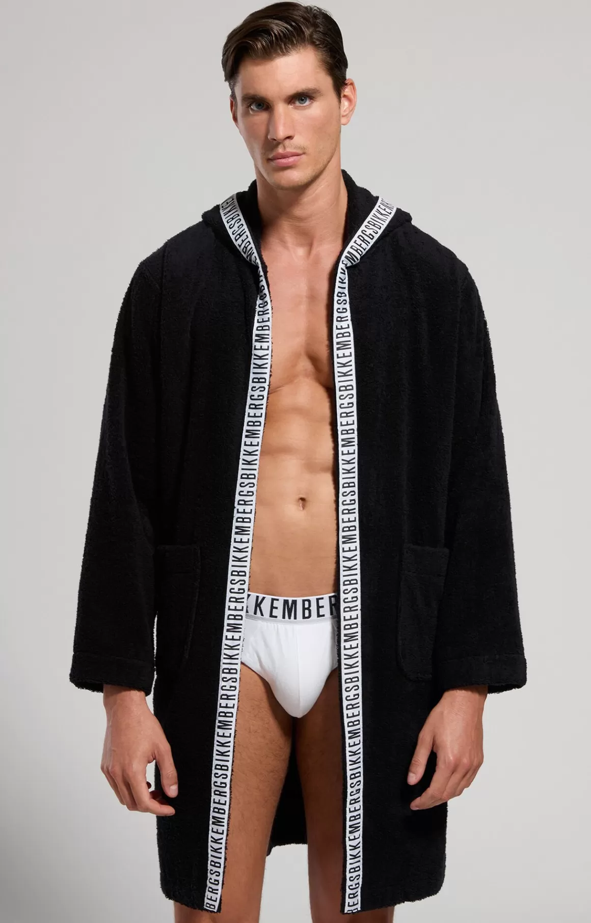 Other Accessories^Bikkembergs Cotton Men's Robe black