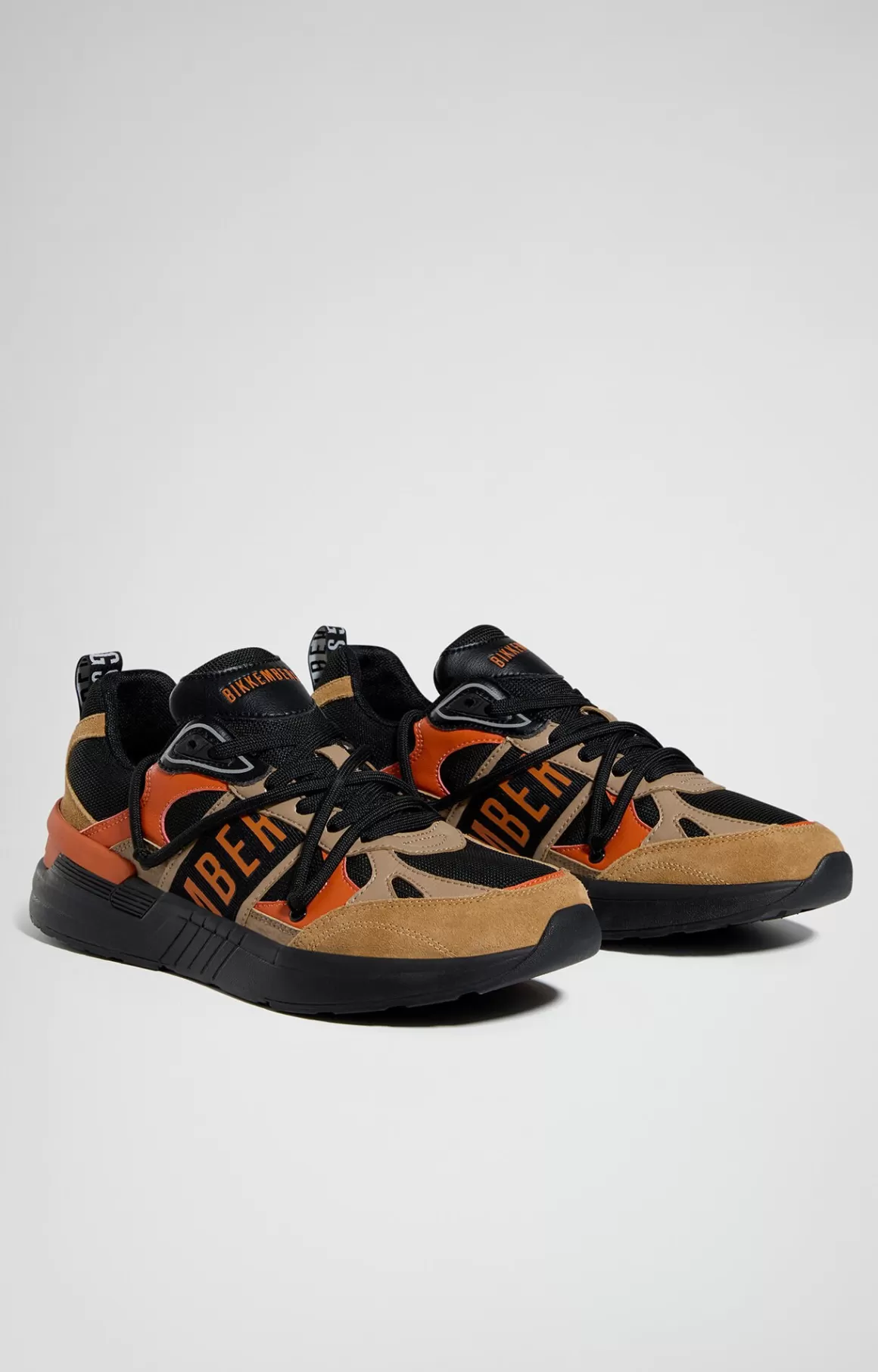 Sneakers^Bikkembergs Dunga Men's Sneakers camel/orange/black