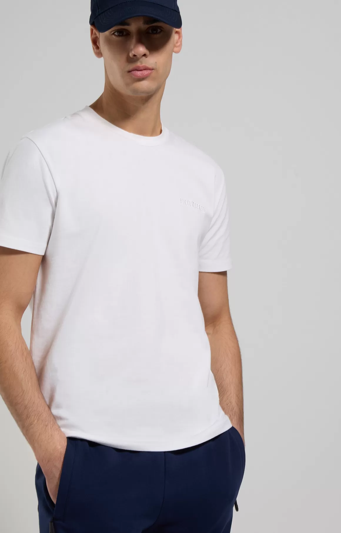 T-Shirts^Bikkembergs Embroidered Men's T-shirt white