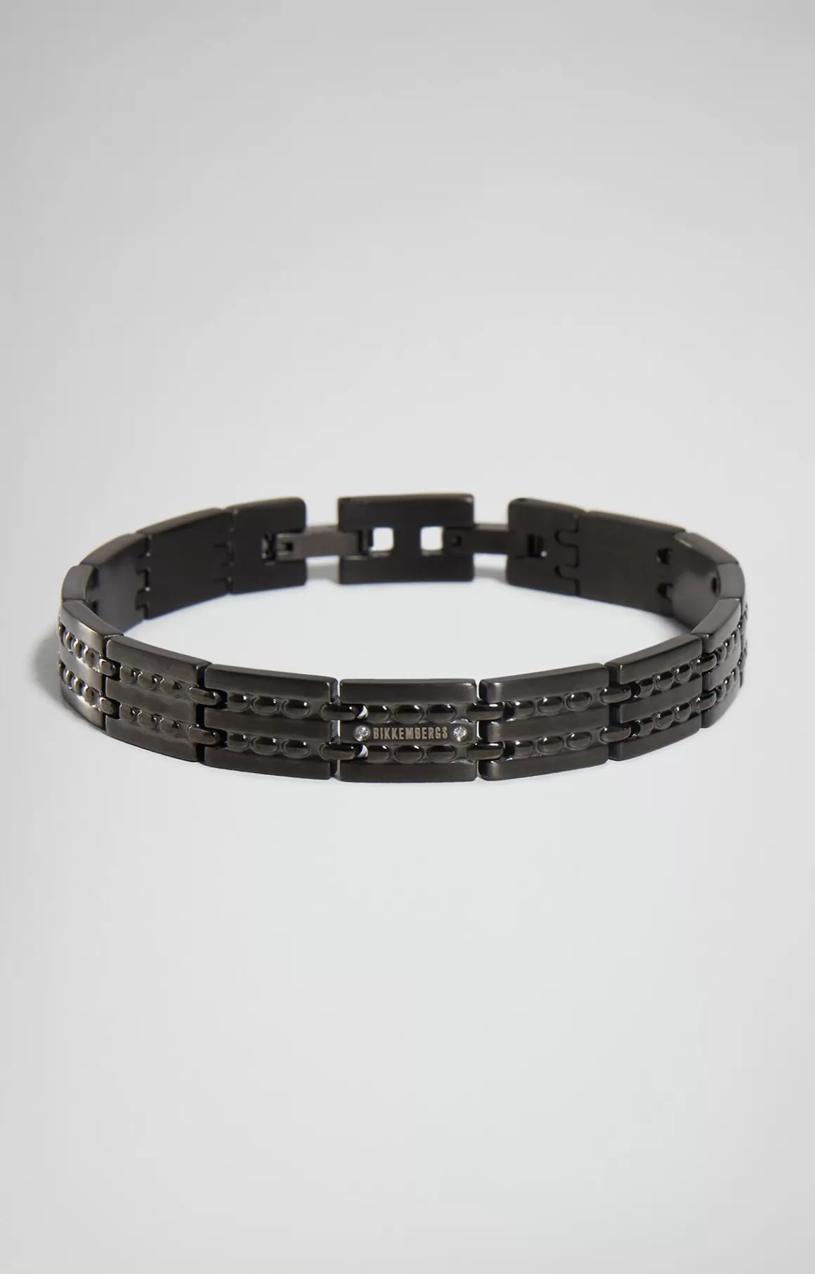 Jewellery^Bikkembergs Input Men's Bracelet With Diamonds grey