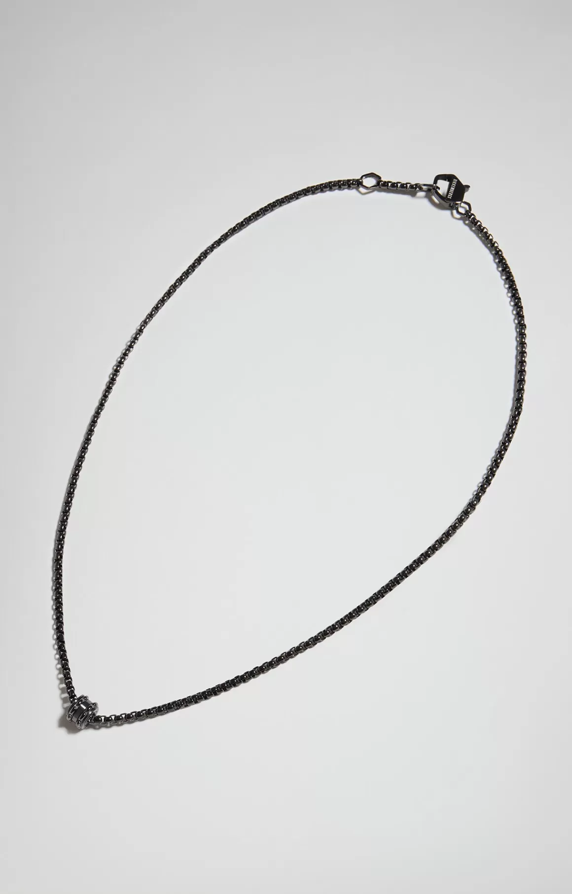 Jewellery^Bikkembergs Input Men's Necklace With Diamond grey