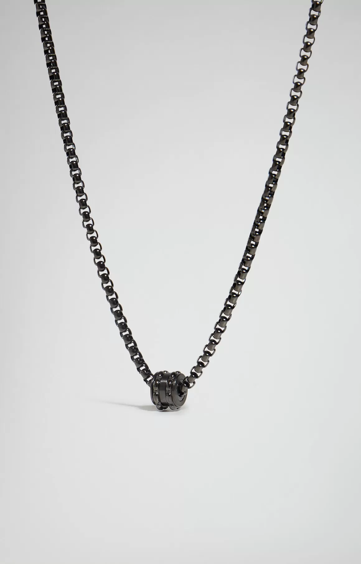 Jewellery^Bikkembergs Input Men's Necklace With Diamond grey