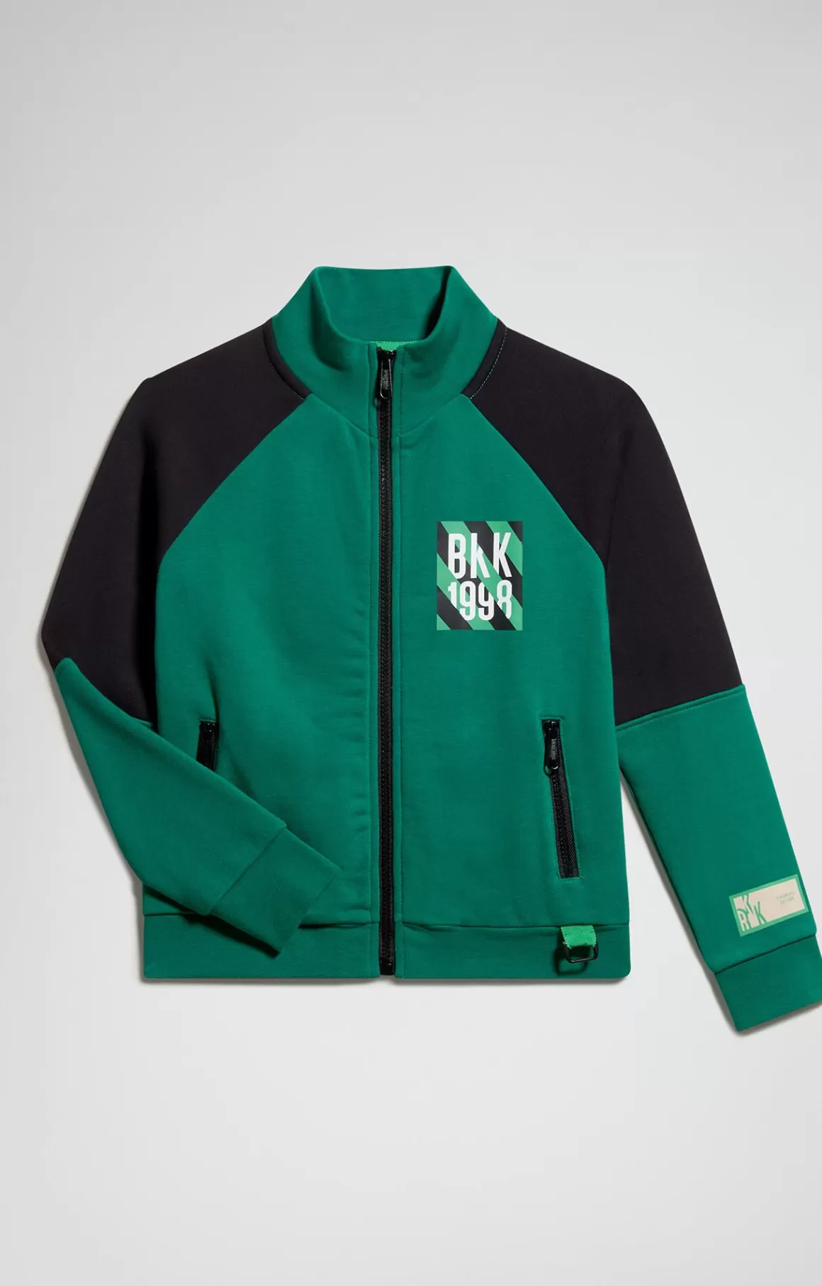 Sweaters^Bikkembergs Junior Sweatshirt With Color Blocks green jacket