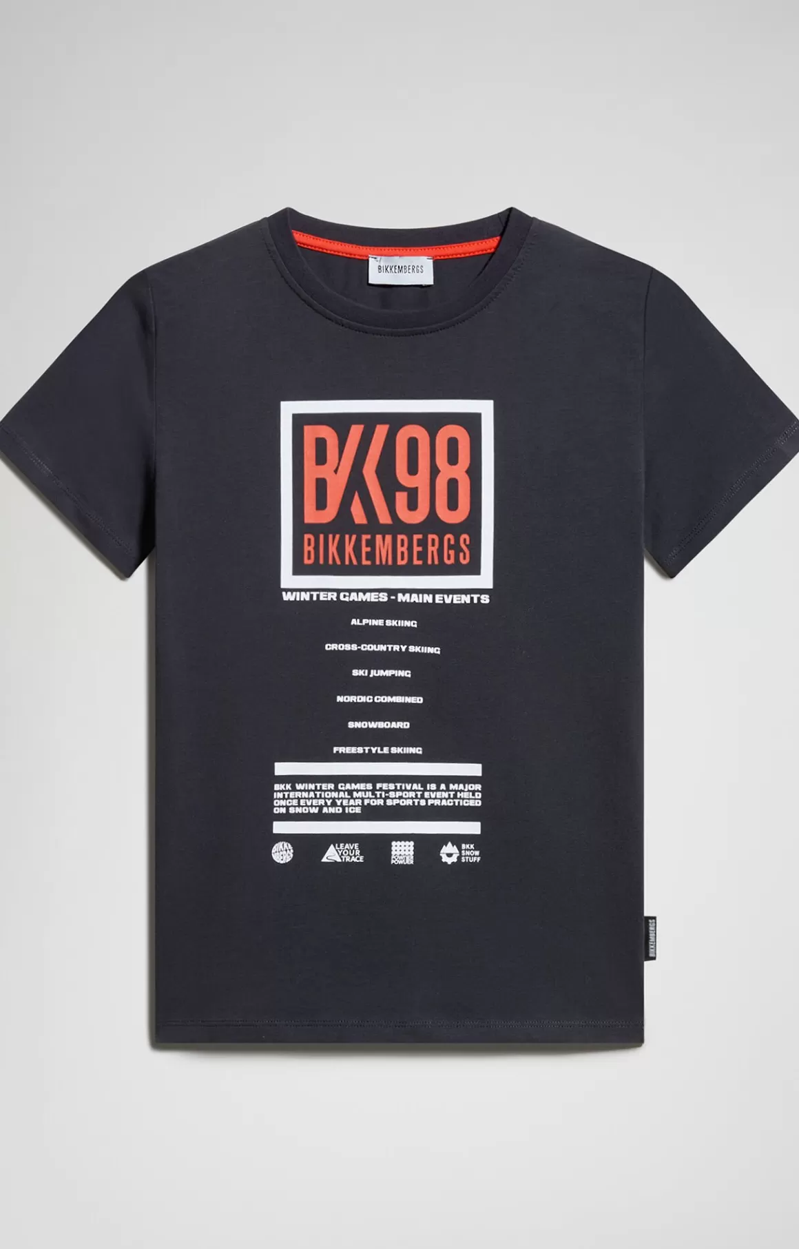 T-Shirts^Bikkembergs Kids Print T-shirt blue graphite