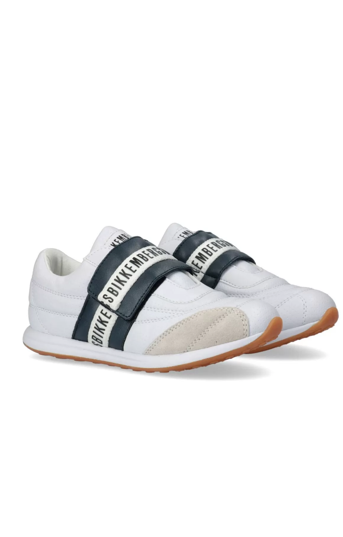 Kids Shoes (4-6)^Bikkembergs Kids' Sneakers With Velcro "Evans" white/blue