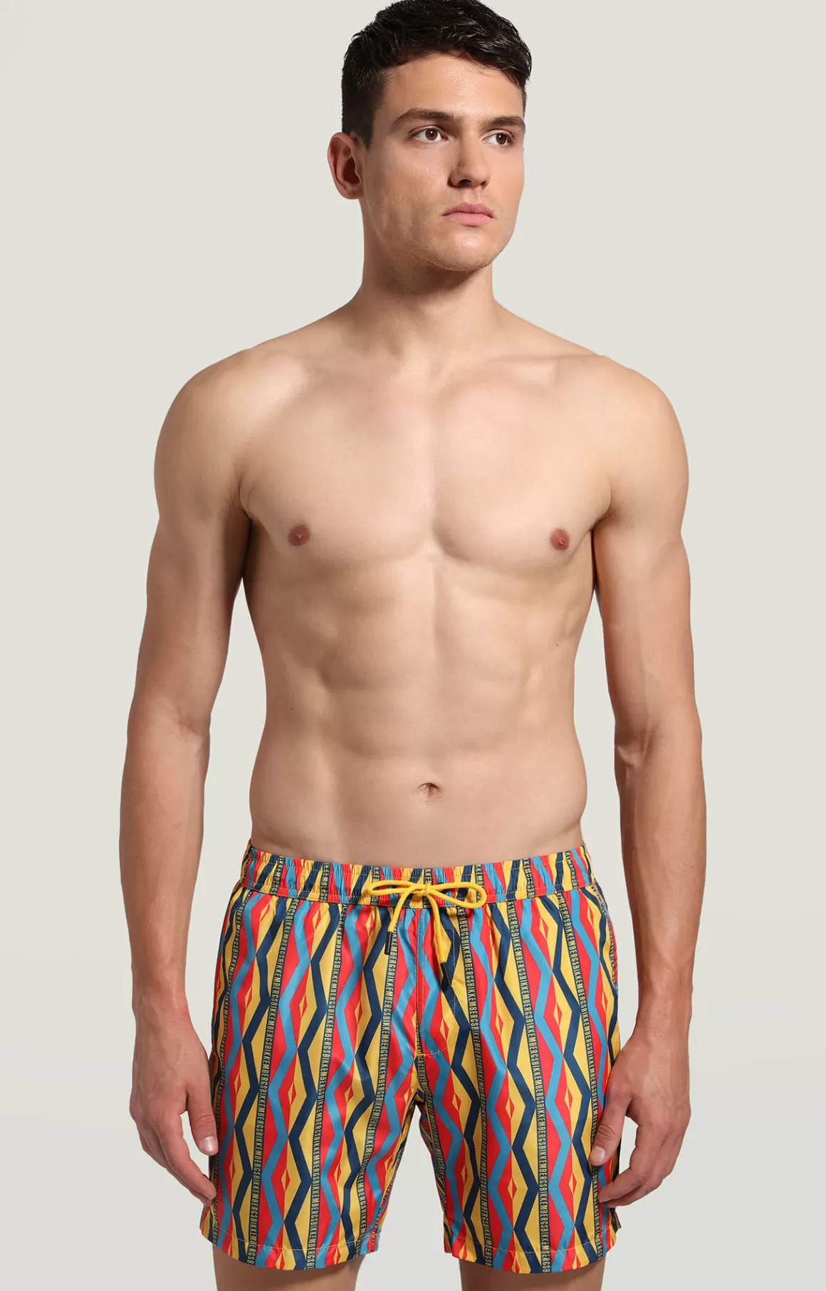 Shorts^Bikkembergs Men's All-over Swim Shorts yellow