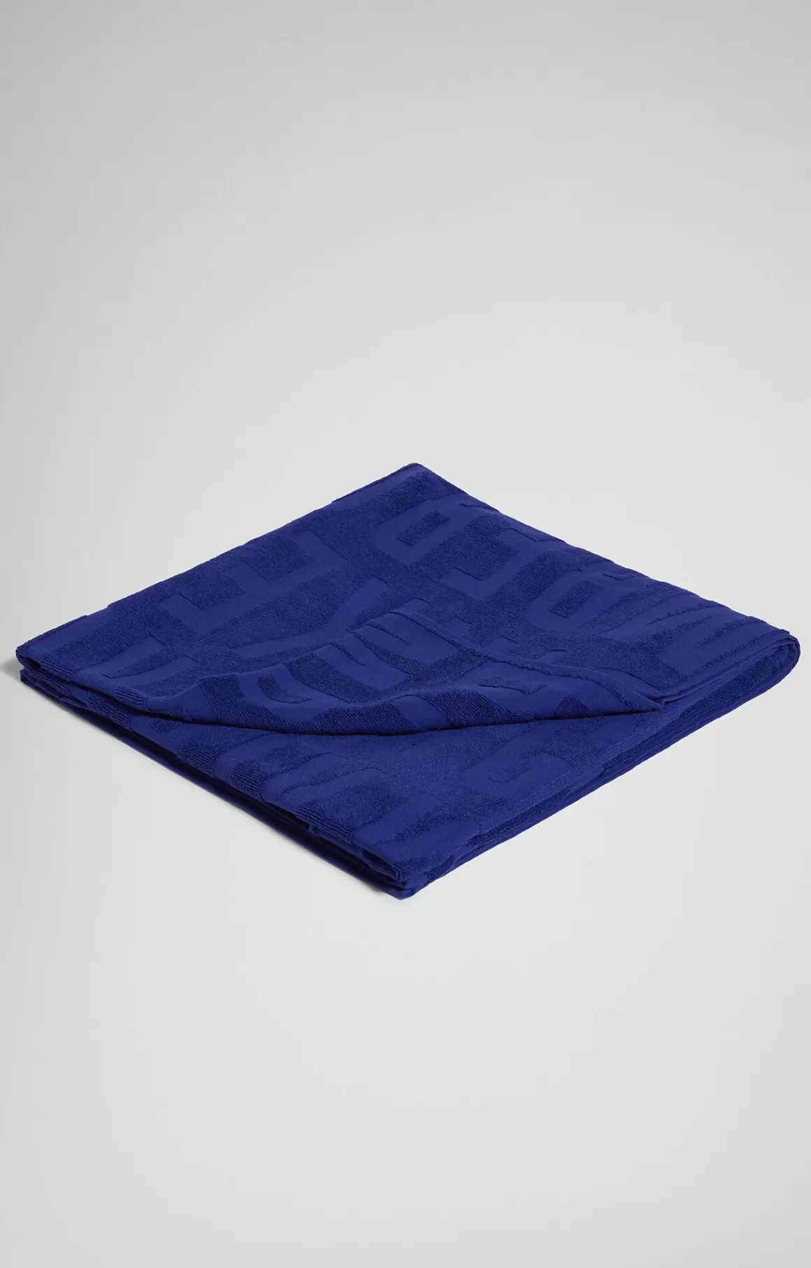 Beach Towels^Bikkembergs Men's Beach Towel With Jacquard Logo clematis blue