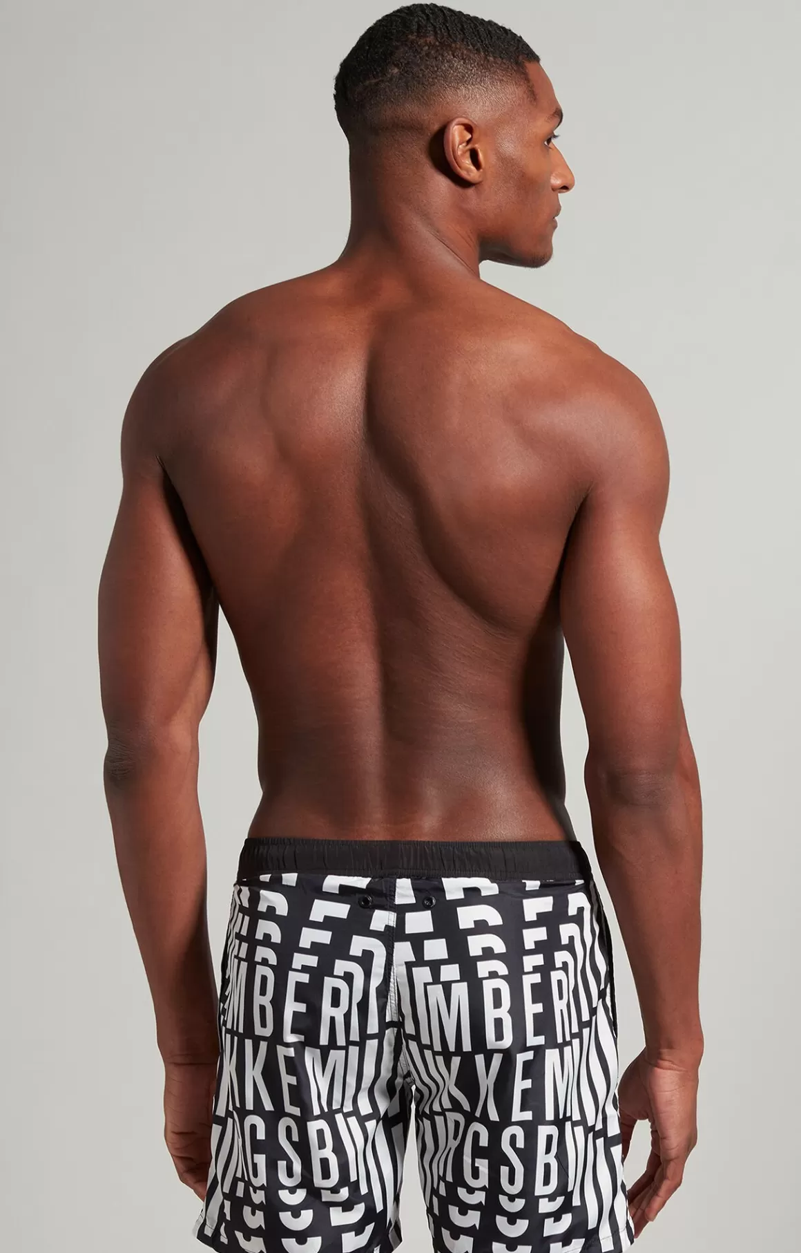 Shorts^Bikkembergs Men's Boardshorts With All-over Logo black