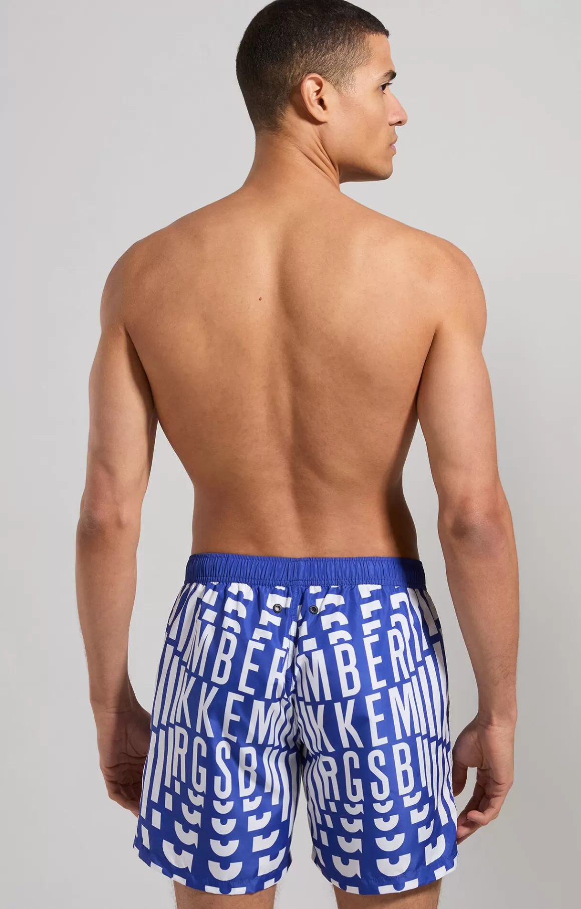 Shorts^Bikkembergs Men's Boardshorts With All-over Logo clematis blue