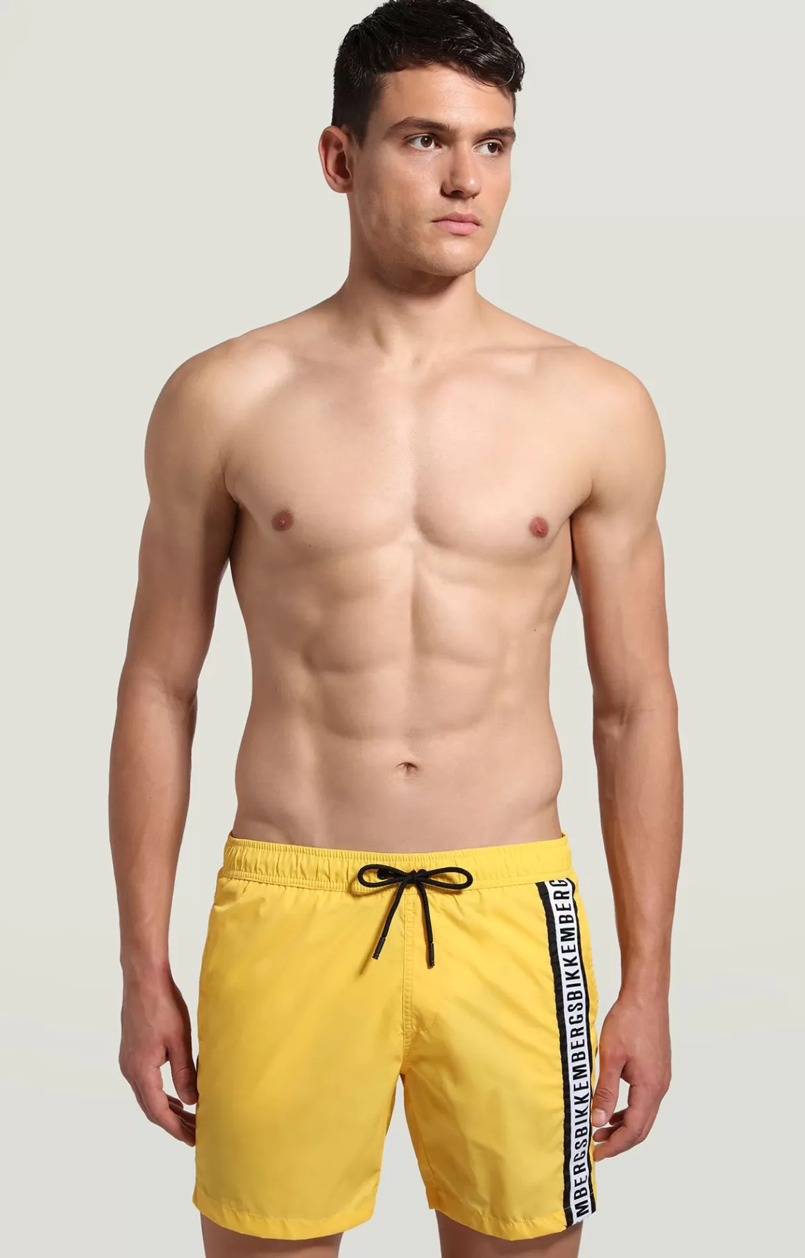 Shorts^Bikkembergs Men's Boardshorts With Layered Detail yellow