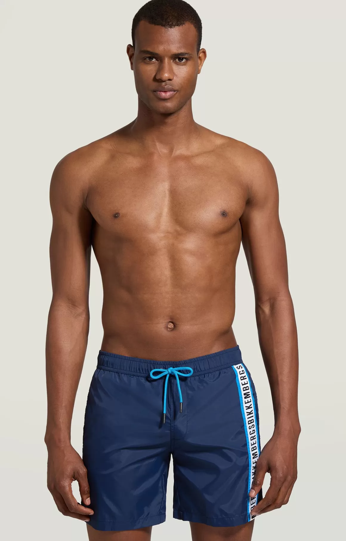 Shorts^Bikkembergs Men's Boardshorts With Layered Detail navy