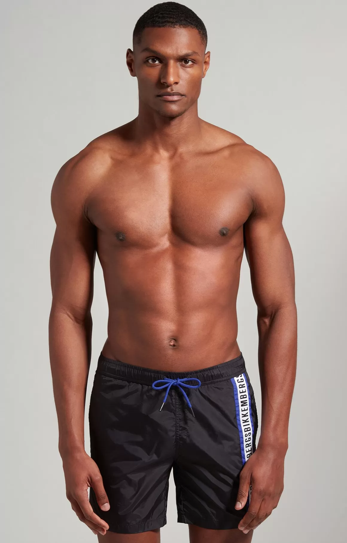 Shorts^Bikkembergs Men's Boardshorts With Tape black