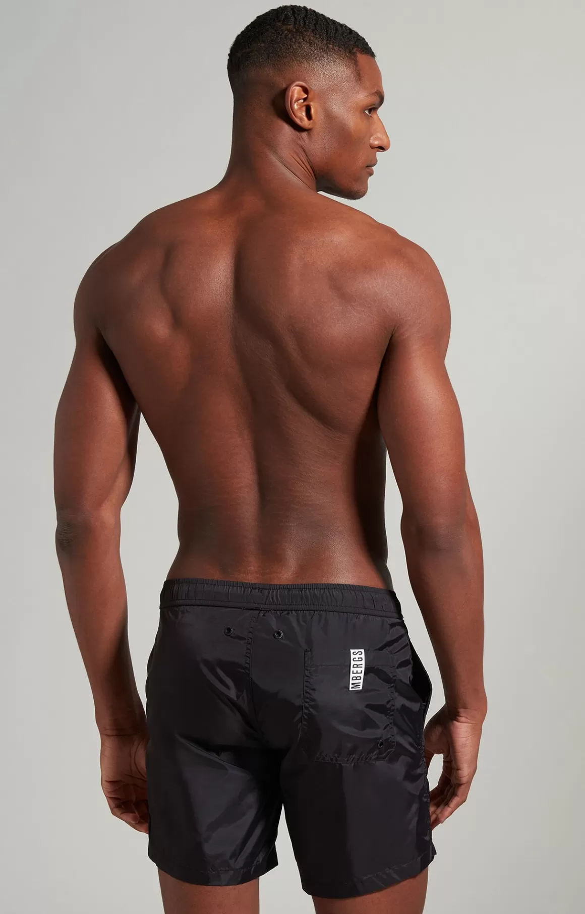 Shorts^Bikkembergs Men's Boardshorts With Tape black