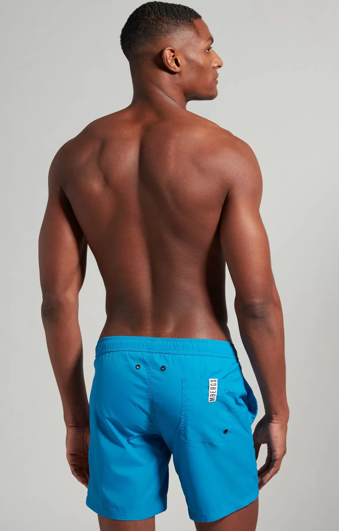 Shorts^Bikkembergs Men's Boardshorts With Tape mediterranian blue