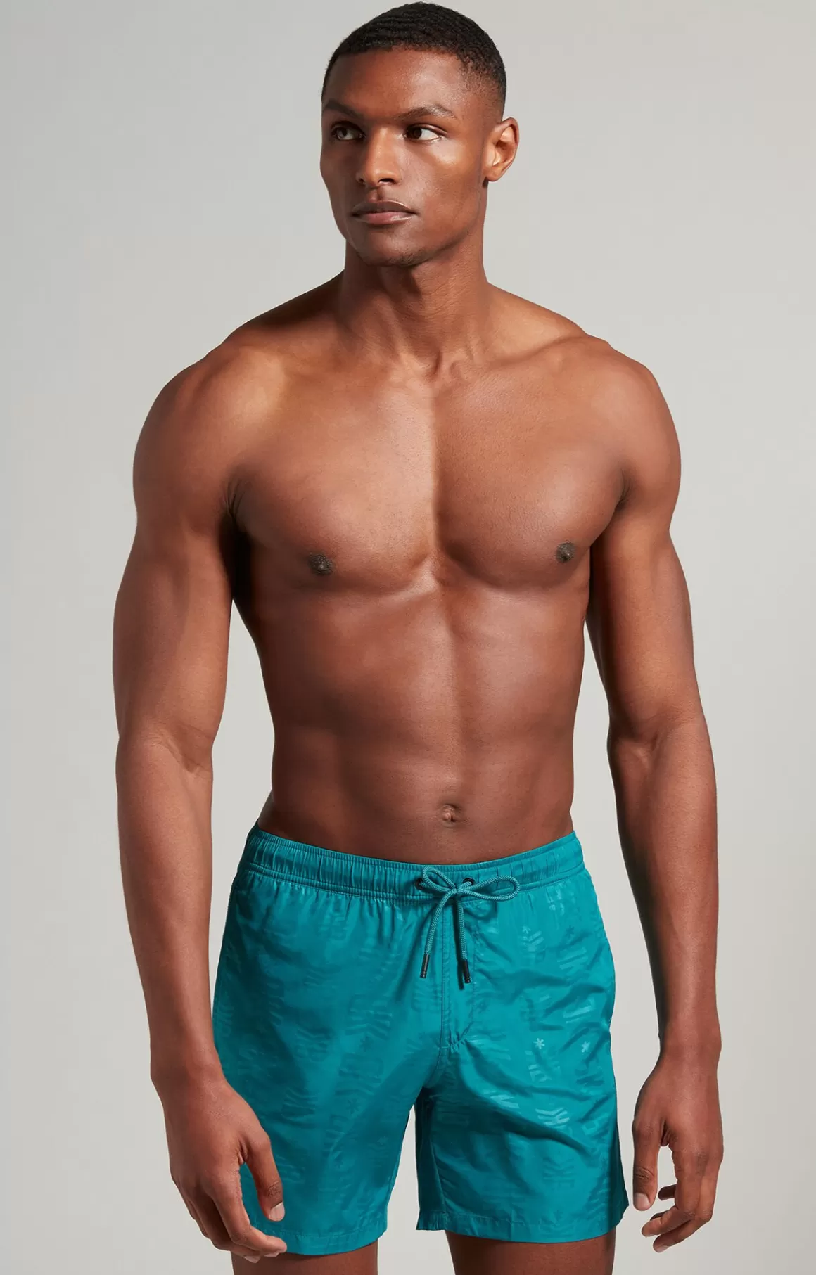 Shorts^Bikkembergs Men's Boardshorts With Tonal Print everglade