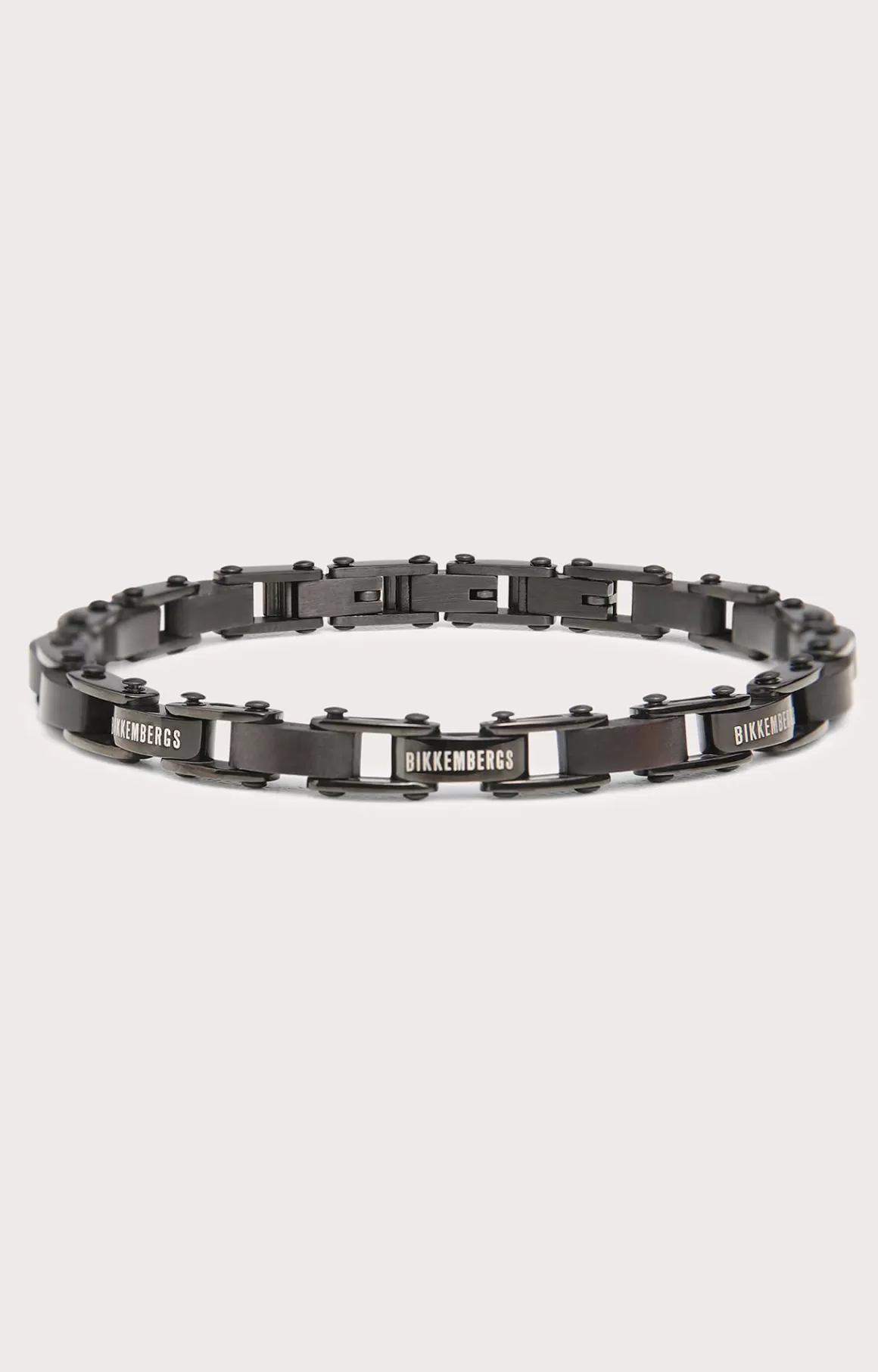 Jewellery^Bikkembergs Men's Bracelet In Ebony And Steel total black