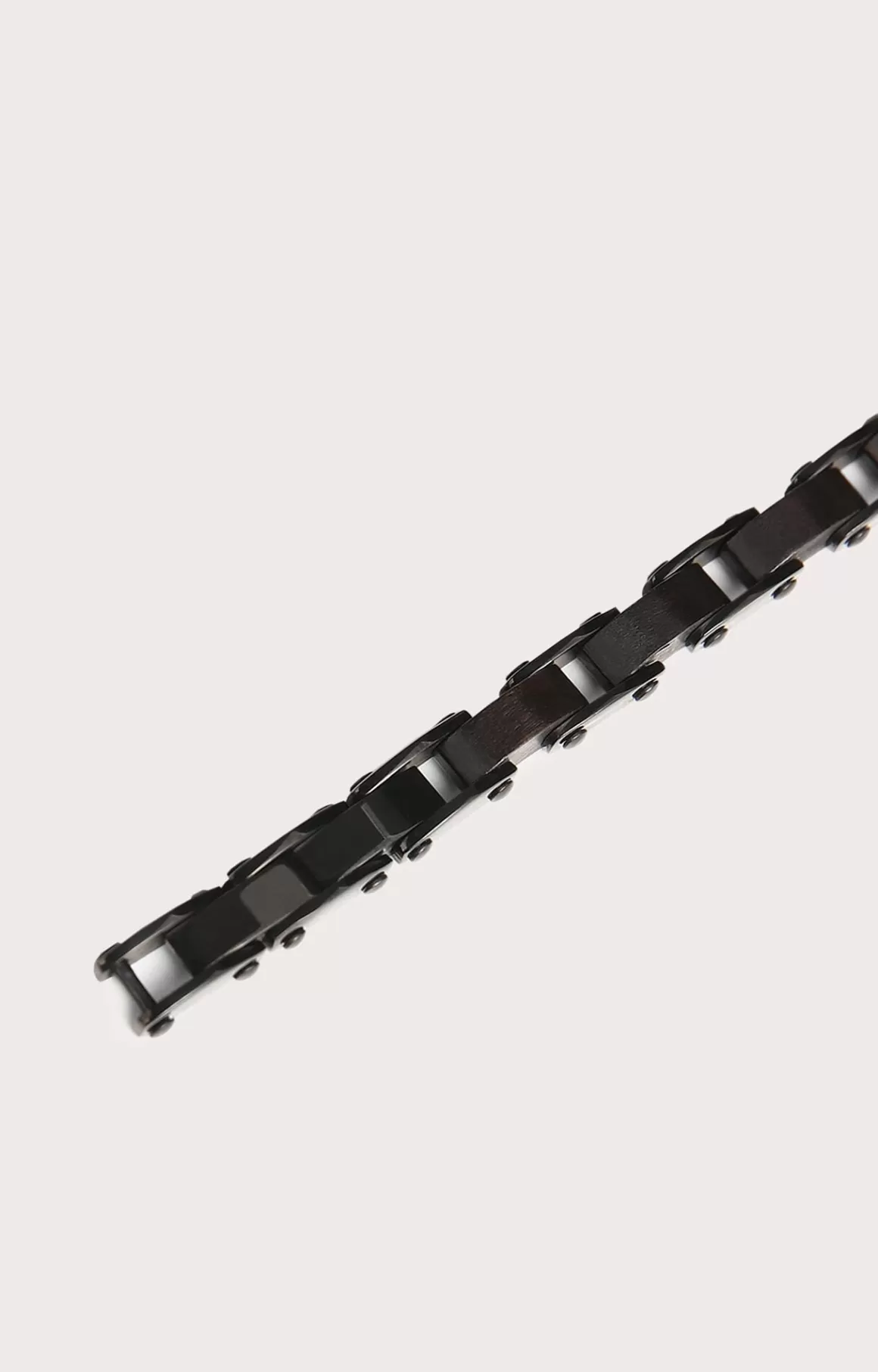 Jewellery^Bikkembergs Men's Bracelet In Ebony And Steel total black