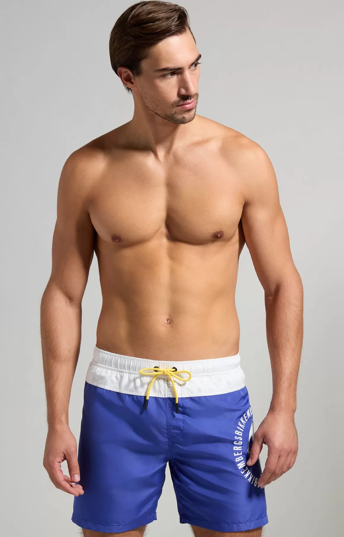 Shorts^Bikkembergs Men's Colour Block Boardshorts clematis blue