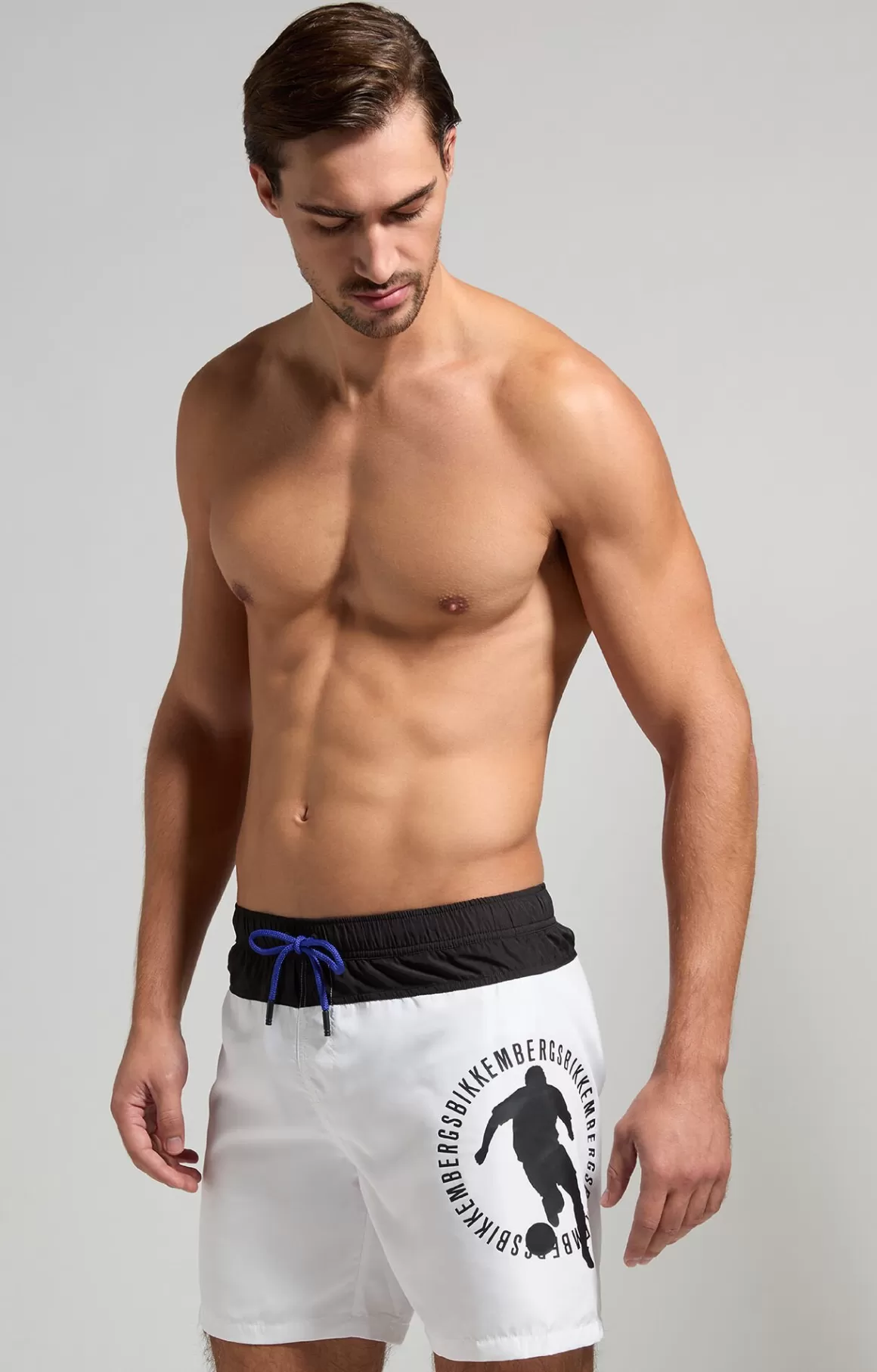 Shorts^Bikkembergs Men's Colour Block Boardshorts white