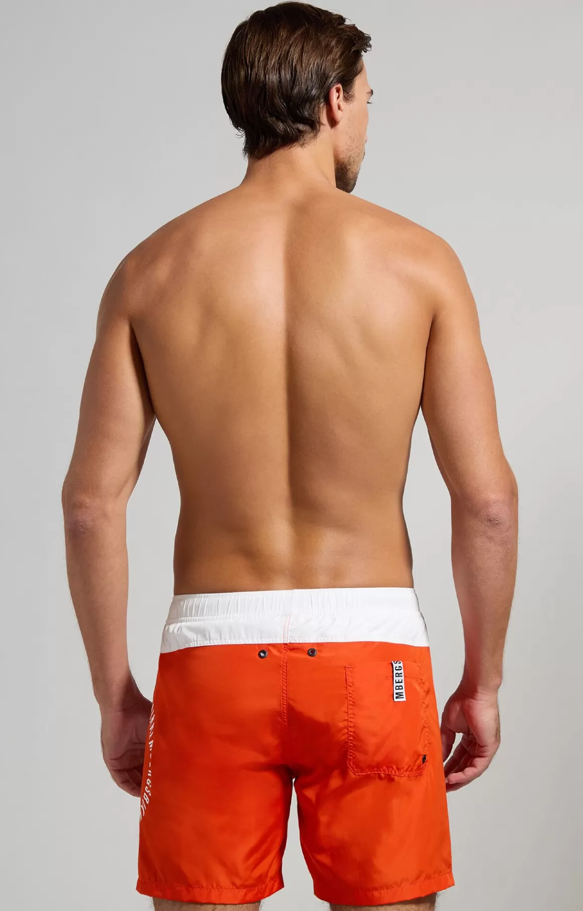 Shorts^Bikkembergs Men's Colour Block Boardshorts orange.com