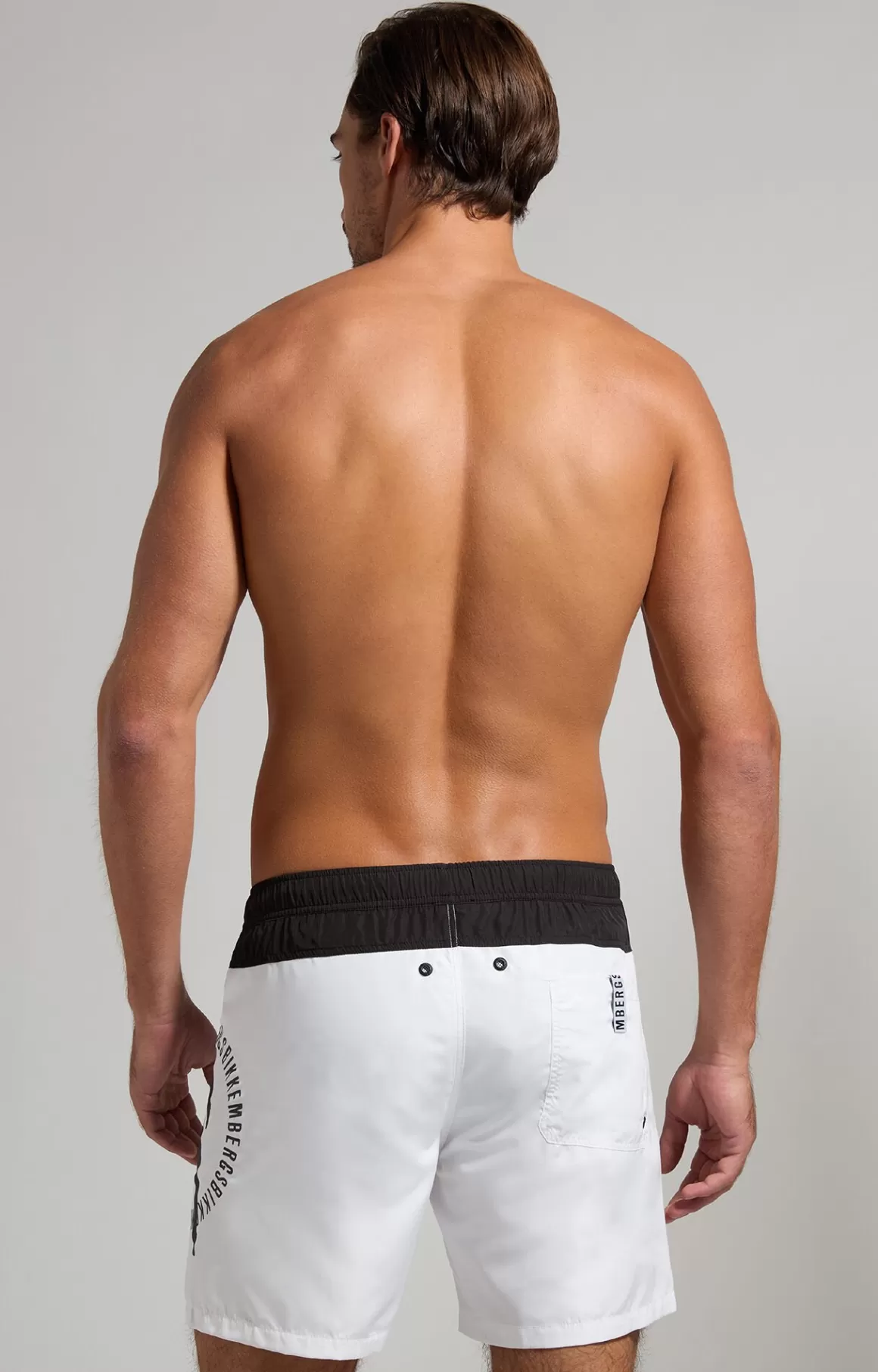 Shorts^Bikkembergs Men's Colour Block Boardshorts white