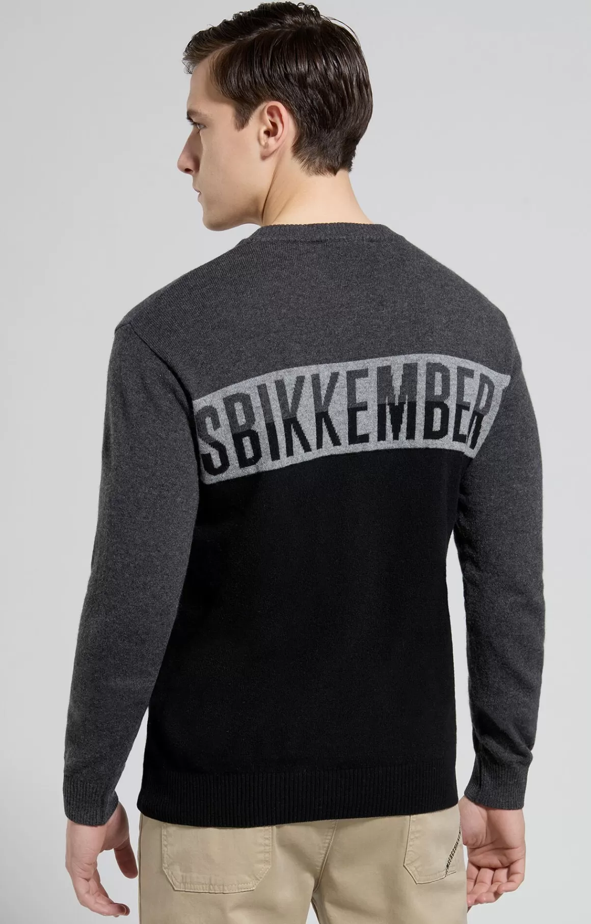 Knitwear^Bikkembergs Men's Colour-block Pullover deep weel