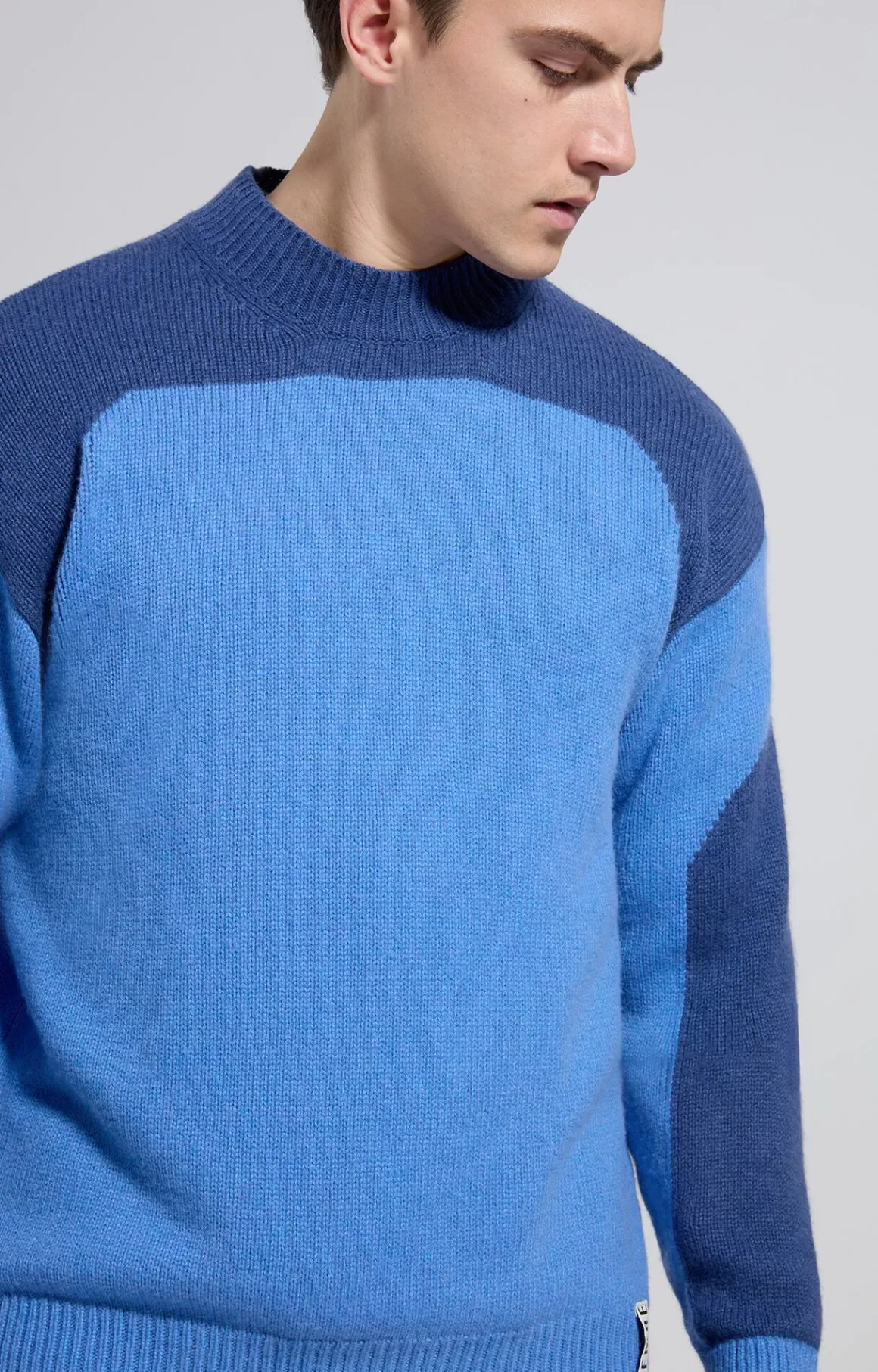 Knitwear^Bikkembergs Men's Comfy Fit Pullover electric blue lemonade