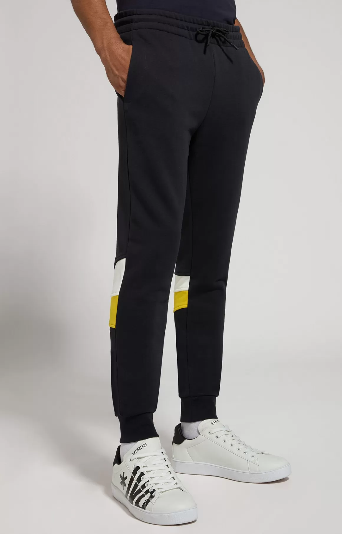 Pants^Bikkembergs Men's Embroidered Joggers caviar