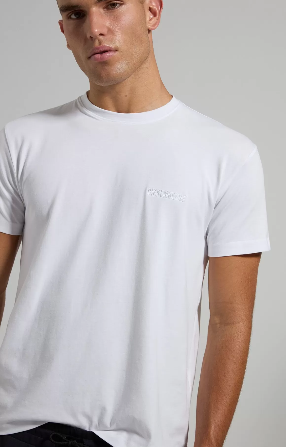 T-Shirts^Bikkembergs Men's Embroidered Logo T-shirt white