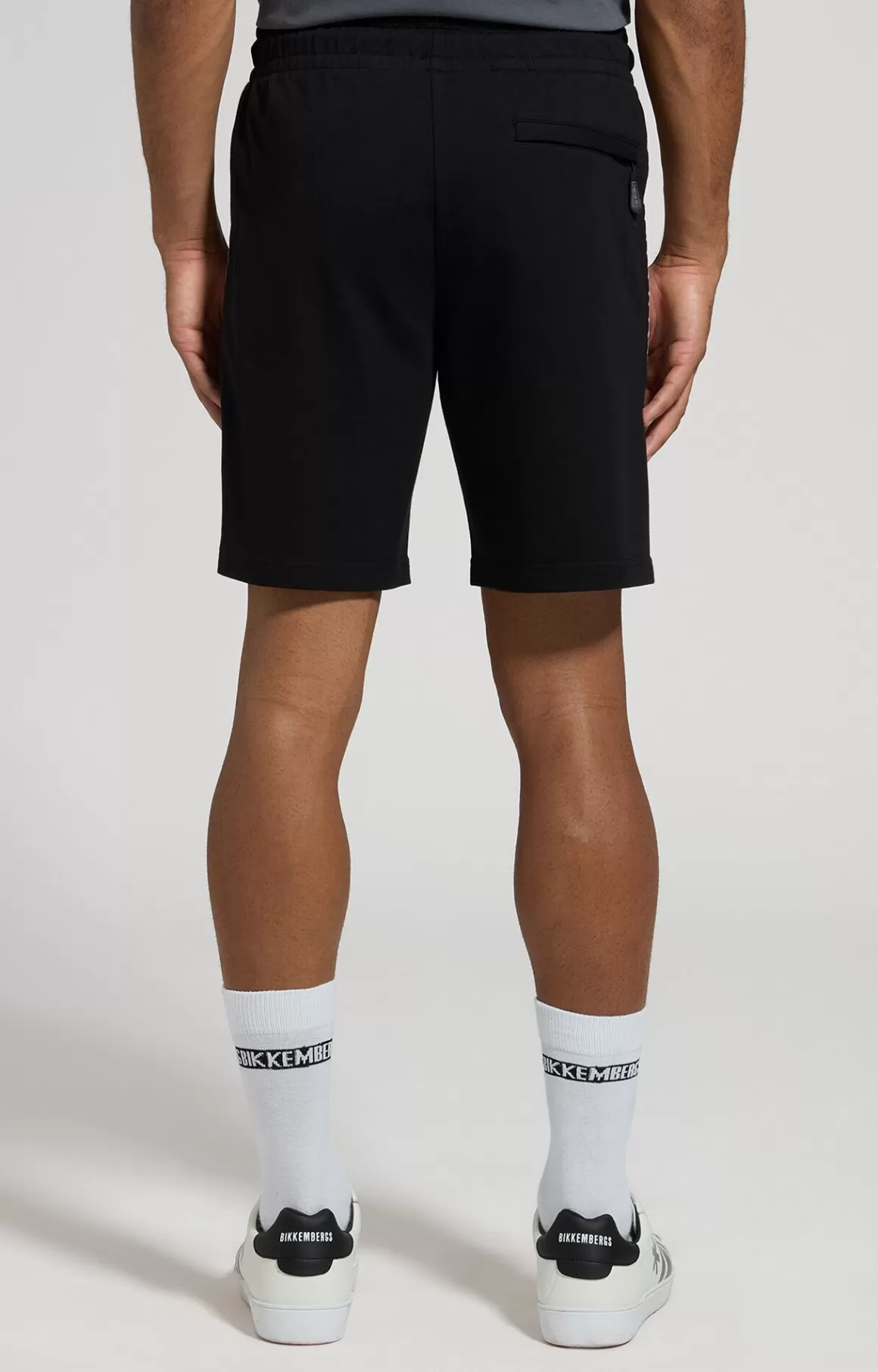 Shorts^Bikkembergs Men's Fleece Shorts With Tape black