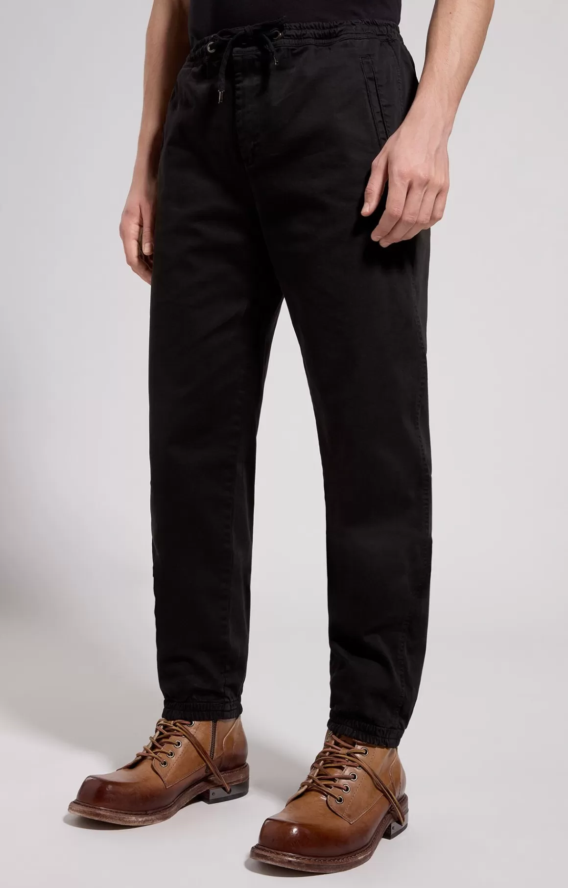 Pants^Bikkembergs Men's Gabardine Joggers black